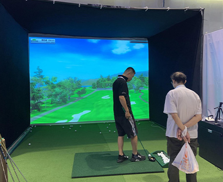 Indoor sports scene simulation